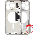 Mid-Frame Housing W/ Small Parts For iPhone 15 Pro Max (US Version) (Aftermarket Plus) (White Titanium)