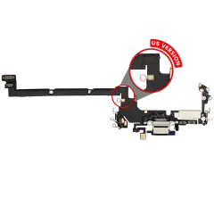 Charging Port Flex Cable For iPhone 17 Pro (US Version) (Premium) (Deep Blue)