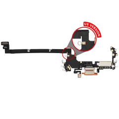 Charging Port Flex Cable For iPhone 17 Pro (US Version) (Premium) (Cosmic Orange)