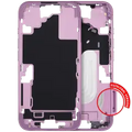 Mid-Frame Housing With Power And Volume Button For iPhone 16 (EU / Global Version) (Aftermarket Plus) (Pink)