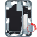 Mid-Frame Housing With Power And Volume Button For iPhone 16 (EU / Global Version) (Aftermarket Plus) (Teal)