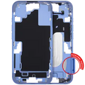Mid-Frame Housing With Power And Volume Button For iPhone 16 (EU / Global Version) (Aftermarket Plus) (Ultramarine)