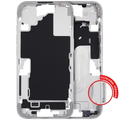 Mid-Frame Housing With Power And Volume Button For iPhone 16 (EU / Global Version) (Aftermarket Plus) (White)