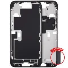 Mid-Frame Housing With Power And Volume Button For iPhone 16 Pro Max (US Version) (Aftermarket Plus) (Black Titanium)