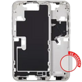 Mid-Frame Housing With Power And Volume Button For iPhone 16 Pro Max (US Version) (Aftermarket Plus) (White Titanium)