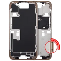 Mid-Frame Housing With Power And Volume Button For iPhone 16 Pro (EU / Global Version) (Aftermarket Plus) (Desert Titanium)
