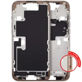 Mid-Frame Housing With Power And Volume Button For iPhone 16 Pro Max (EU / Global Version) (Aftermarket Plus) (Desert Titanium)
