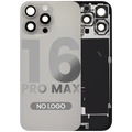 Back Glass w/ MagSafe Magnet & NFC & Flashlight Flex For iPhone 16 Pro Max (No Logo) (Aftermarket) (Natural Titanium)