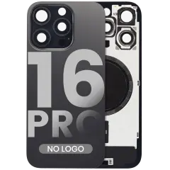 Back Glass w/ MagSafe Magnet For iPhone 16 Pro (No Logo) (Aftermarket) (Black Titanium)
