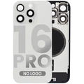 Back Glass w/ MagSafe Magnet For iPhone 16 Pro (No Logo) (Aftermarket) (White Titanium)