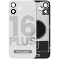 Back Glass w/ MagSafe Magnet For iPhone 16 Plus (No Logo) (Aftermarket) (White)