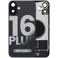 Back Glass w/ MagSafe Magnet For iPhone 16 Plus (No Logo) (Aftermarket) (Black)