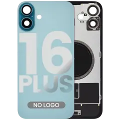Back Glass w/ MagSafe Magnet For iPhone 16 Plus (No Logo) (Aftermarket) (Teal)