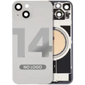 Back Glass w/ MagSafe Magnet For iPhone 14 (Aftermarket) (Starlight) (No Logo)