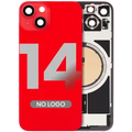 Back Glass w/ MagSafe Magnet For iPhone 14 (Aftermarket) (Red) (No Logo)