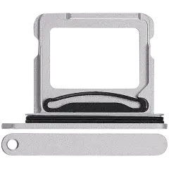 Dual Sim Card Tray Compatible For iPhone 17 (White)
