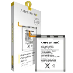 Replacement Battery For Samsung Galaxy S21 5G (EB-BG991ABY) (AmpSentrix Pro)