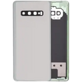 Back Cover Glass With Camera Lens For Samsung Galaxy S10 Plus (Service Pack) (Prism Silver)