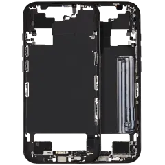 Mid-Frame Housing W/ Charging Port Flex & Small Parts For iPhone Air (US / EU Version) (Used OEM Pull: Grade A) (Space Black)