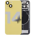 Back Glass w/ MagSafe Magnet & NFC & Flashlight Flex For iPhone 14 (Used OEM Pull: Grade C) (Yellow)