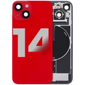 Back Glass w/ MagSafe Magnet & NFC & Flashlight Flex For iPhone 14 (Used OEM Pull: Grade C) (Red)