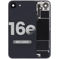 Back Glass w/ Wireless NFC Charging Flex & Flashlight Flex For iPhone 16e (Aftermarket) (Black)
