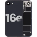 Back Glass w/ Wireless NFC Charging Flex & Flashlight Flex For iPhone 16e (Used OEM Pull: Grade C) (Black)