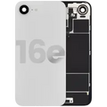 Back Glass w/ Wireless NFC Charging Flex & Flashlight Flex For iPhone 16e (Used OEM Pull: Grade B) (White)
