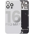 Back Glass w/ MagSafe Magnet & NFC & Flashlight Flex For iPhone 16 Pro Max (Used OEM Pull: Grade C) (White Titanium)