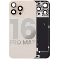 Back Glass w/ MagSafe Magnet & NFC & Flashlight Flex For iPhone 16 Pro Max (Used OEM Pull: Grade C) (Desert Titanium)