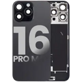 Back Glass w/ MagSafe Magnet & NFC & Flashlight Flex For iPhone 16 Pro Max (Used OEM Pull: Grade C) (Black Titanium)