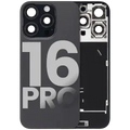 Back Glass w/ MagSafe Magnet & NFC & Flashlight Flex For iPhone 16 Pro (Used OEM Pull: Grade C) (Black Titanium)