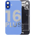 Back Glass w/ MagSafe Magnet & NFC & Flashlight Flex For iPhone 16 Plus (Used OEM Pull: Grade C) (Ultramarine)