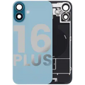 Back Glass w/ MagSafe Magnet & NFC & Flashlight Flex For iPhone 16 Plus (Used OEM Pull: Grade C) (Teal)
