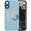 Back Glass w/ MagSafe Magnet & NFC & Flashlight Flex For iPhone 16 (Used OEM Pull: Grade C) (Teal)