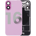 Back Glass w/ MagSafe Magnet & NFC & Flashlight Flex For iPhone 16 (Used OEM Pull: Grade C) (Pink)
