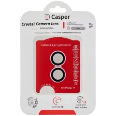 Casper Camera Lens Protector For iPhone 17 (Purple) (Clear)