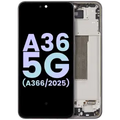 OLED Assembly With Frame For Samsung Galaxy A36 5G (A366 / 2025) (Service Pack) (Black)
