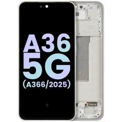 OLED Assembly With Frame For Samsung Galaxy A36 5G (A366 / 2025) (Service Pack) (Lime)