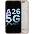 OLED Assembly With Frame Compatible For Samsung Galaxy A26 5G (A266 / 2025) (Service Pack) (Peach Pink)