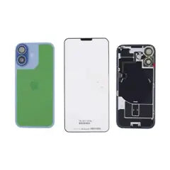 Back Glass with MagSafe Magnet & NFC & Flashlight Flex For iPhone 17 (Genuine OEM) (Mist Blue)