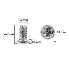 Screw Set (M1.0 x 1.60 x 2.2D x 0.3T) for iPhone 12 Pro / 12 Pro Max (Service Pack) (30 Pack)