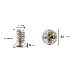 Screw Set (M1.0 x 1.45 x 2.1D x 0.3T) for iPhone 12 Pro / 12 Pro Max (Service Pack) (30 Pack)