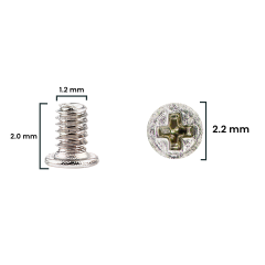 Screw Set (M1.2 x 2.0 x 2.2D) Cross Head for iPhone 6S (Service Pack) (200 Pack)