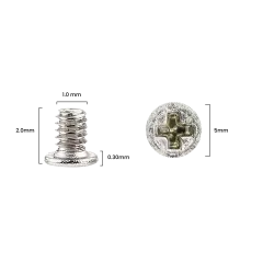Screw Set (M1.0 x 2.0D x 0.30T, MS, D5X) for iPhone 12 Pro Max (Service Pack) (30 Pack)