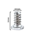Internal Screw Set (M1.0×2.6mm) For iPhone 12 Pro Max (Service Pack) (Silver) (30 Pack)