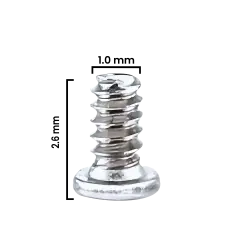 Internal Screw Set (M1.0×2.6mm) For iPhone 12 Pro Max (Service Pack) (Silver) (30 Pack)