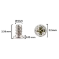Screw For iPhone 12 Pro / 12 Pro Max (M1.0×1.35×2.2D×0.30T) (Service Pack) (30 Pack)