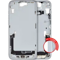 Mid-Frame Housing W/ Charging Port Flex & Small Parts For iPhone 15 Plus (EU / Global Version) (Used OEM Pull: Grade A) (Blue)
