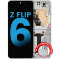 Inner OLED Assembly With Frame Compatible For Samsung Galaxy Z Flip 6 5G (F741) (US & International) (Aftermarket) (White)